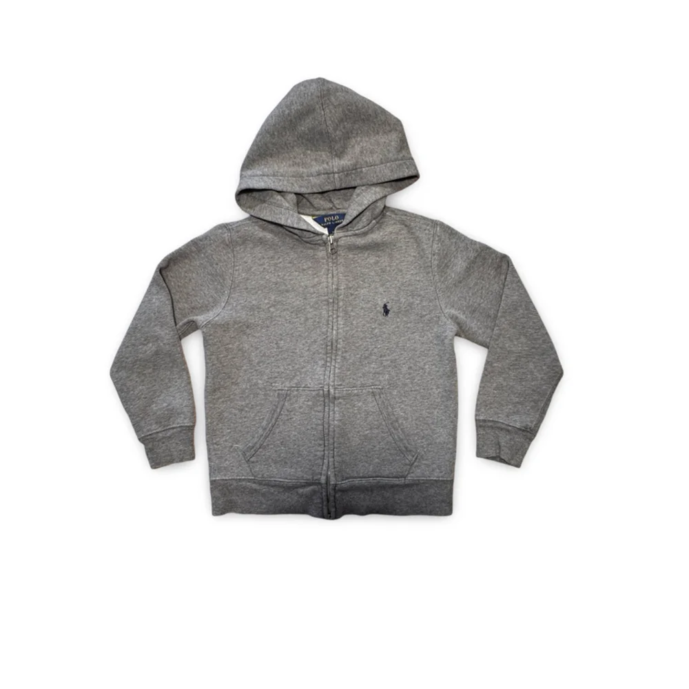 Polo Ralph Lauren Boys’ Gray‎ Zip-Up Hoodie – Size S (8)